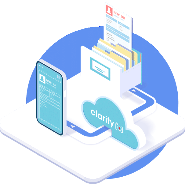 isometric graphic clarity cloud files and mobile device